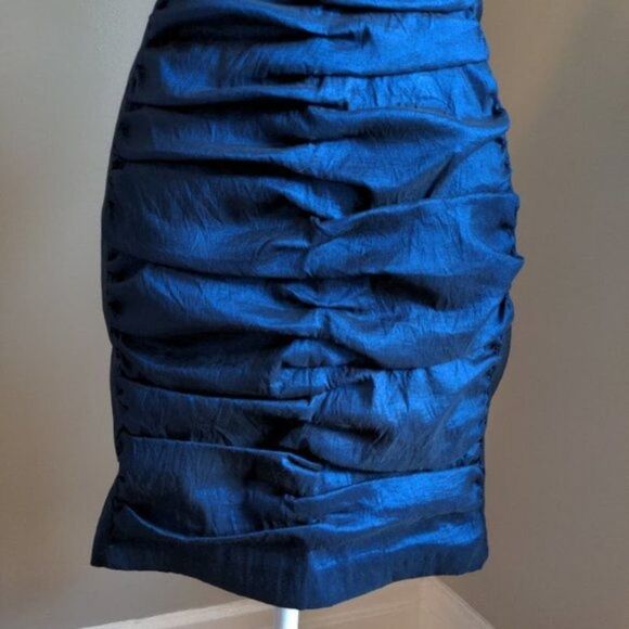 Vintage 1990s y2k Jessica McClintock Mini Dress Strapless Formal Jrs Homecoming - Picture 5 of 6